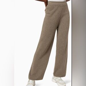 Frankie Shop Women’s Large Sweater Rib Knit Wool Pull On Lounge Pant L Brown